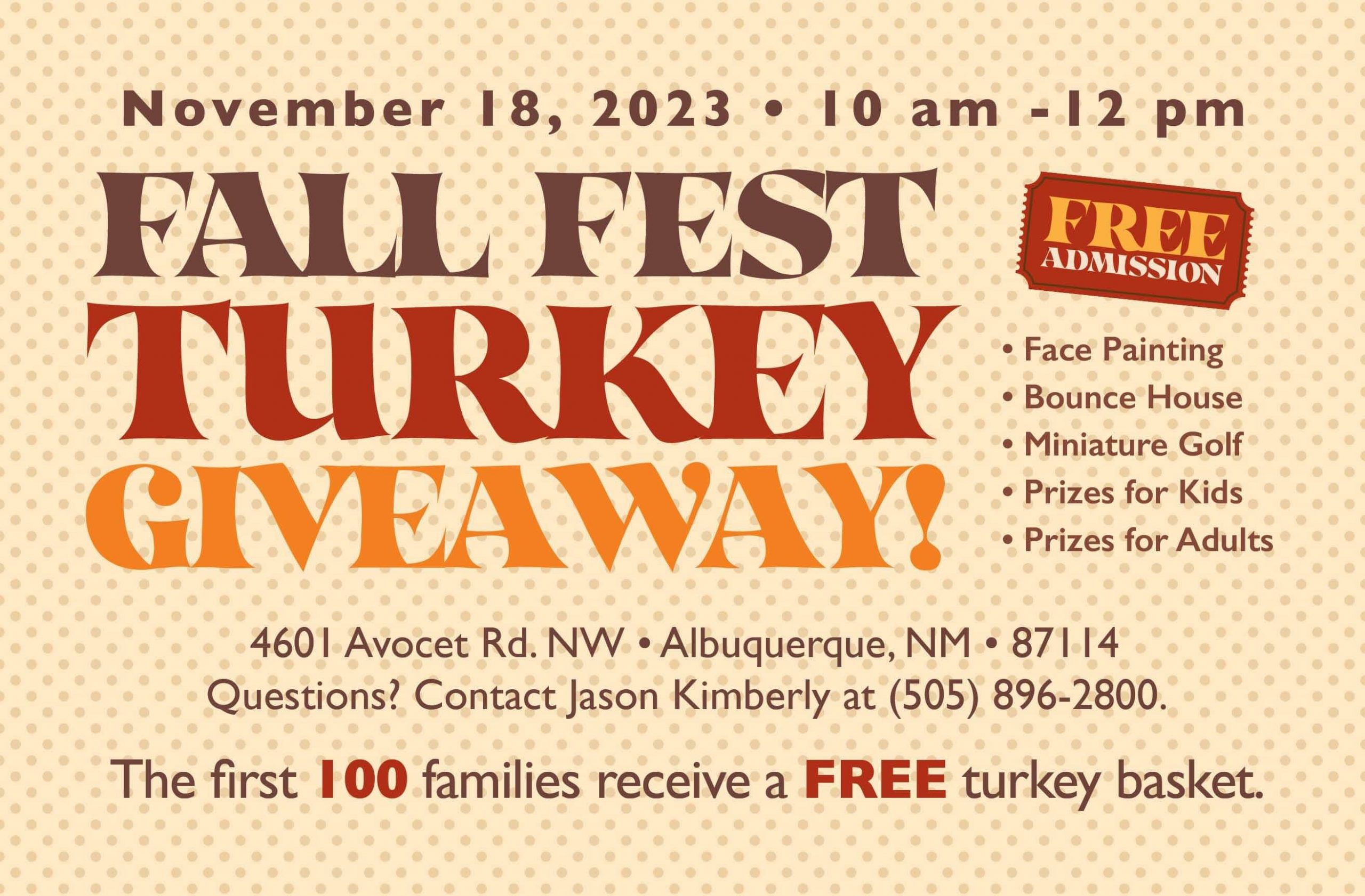 Fall Fest Turkey Giveaway! Family Life Radio